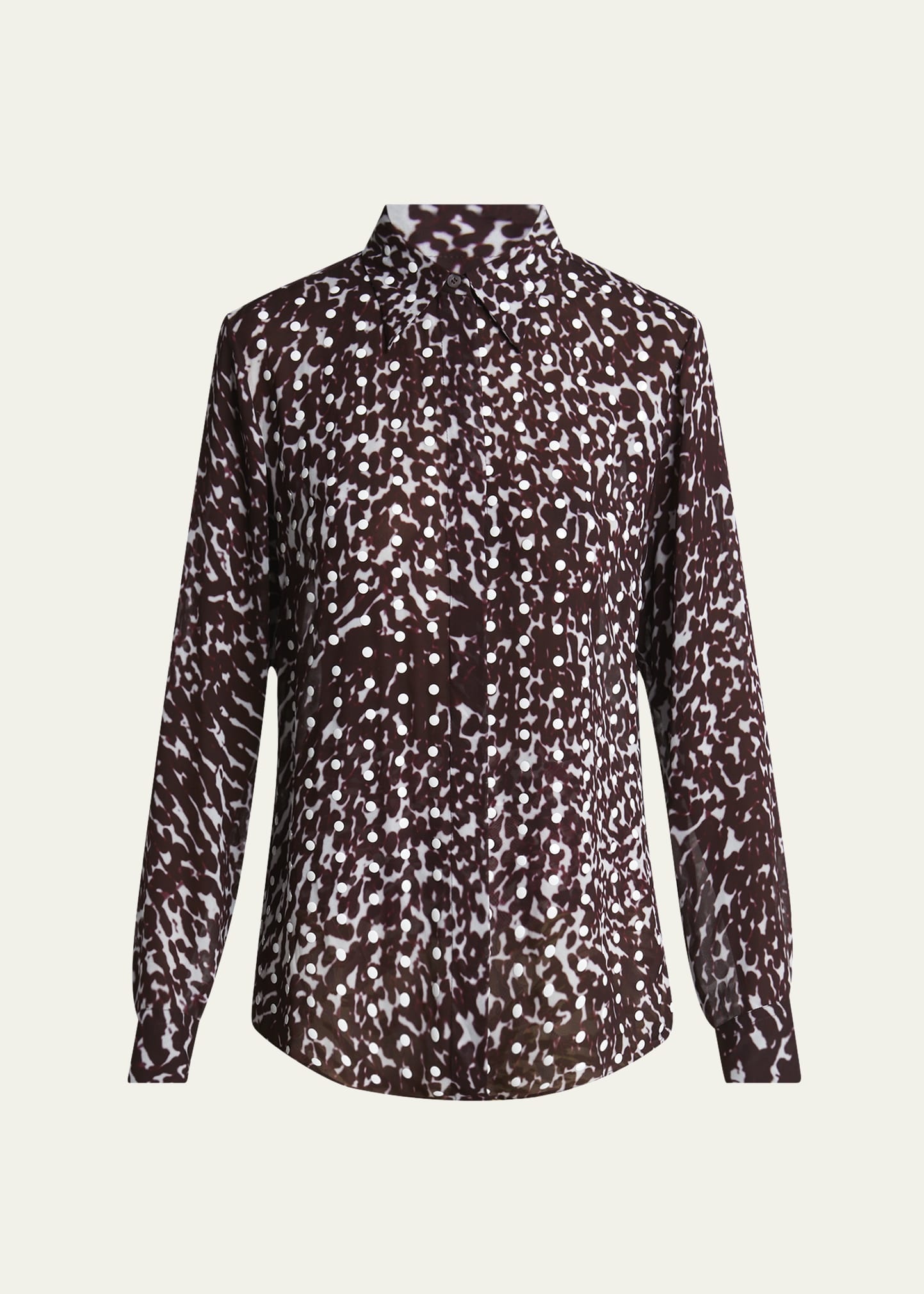 Chowy Polka-Dot Button-Down Shirt - 1