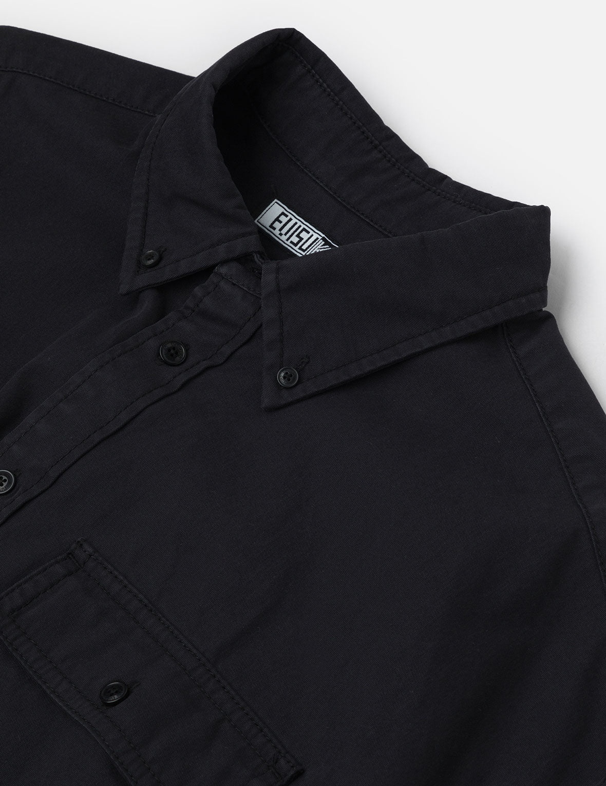 Logo and Seagull Embroidery with Detachable Sleeves Loose Fit Shirt Jacket - 11