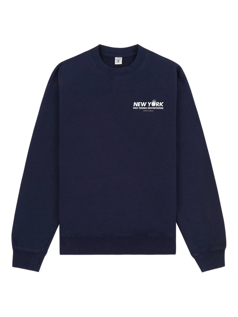 Sporty & Rich Text-print Crew-neck Sweater 1