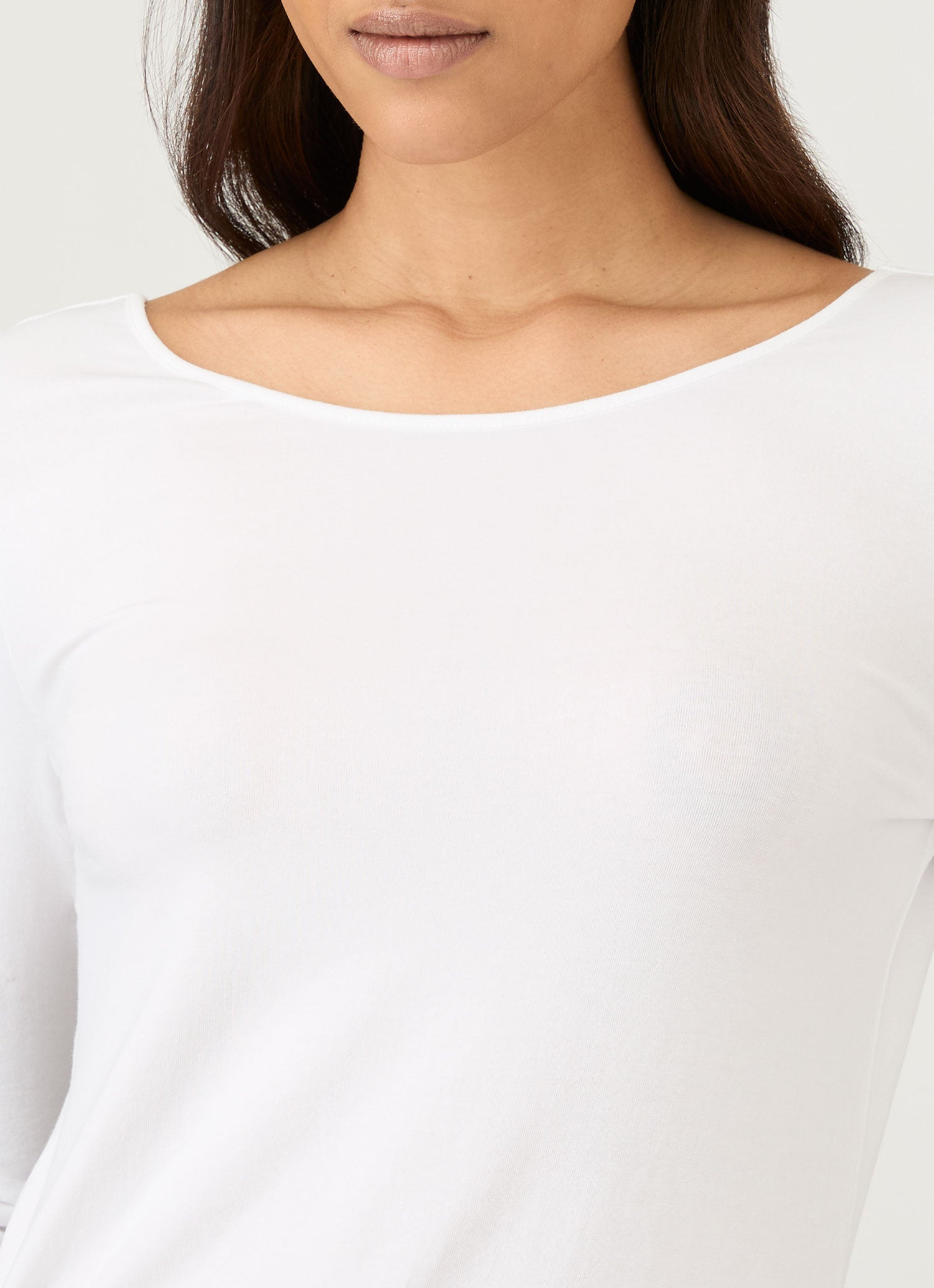 Stretch Cotton Scoop Back Top - 4