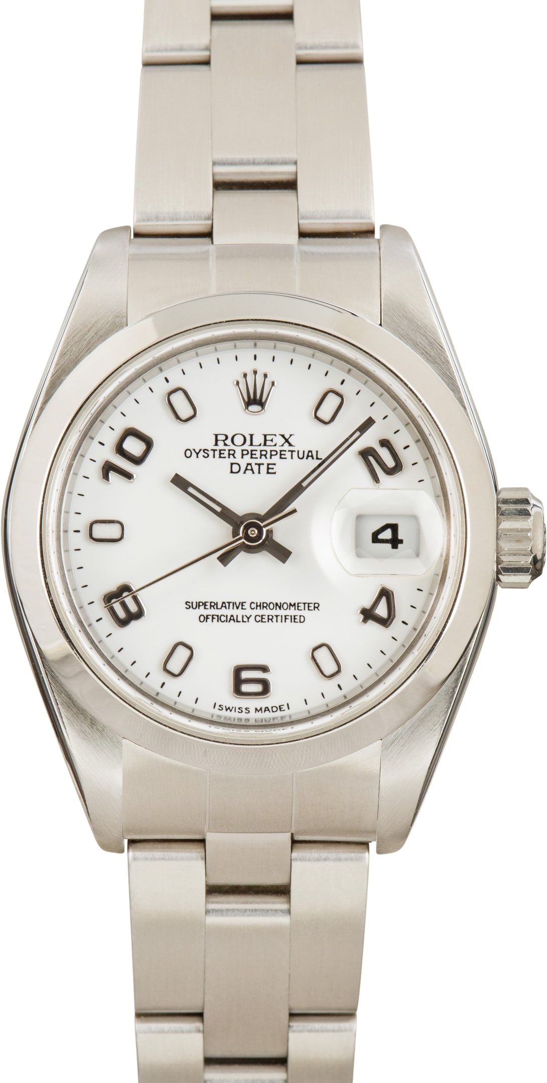 Rolex Date 79160 White Arabic Dial - 1