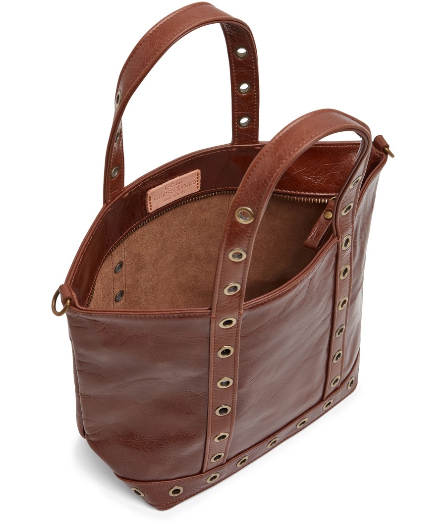 S cracked leather tote bag - 3