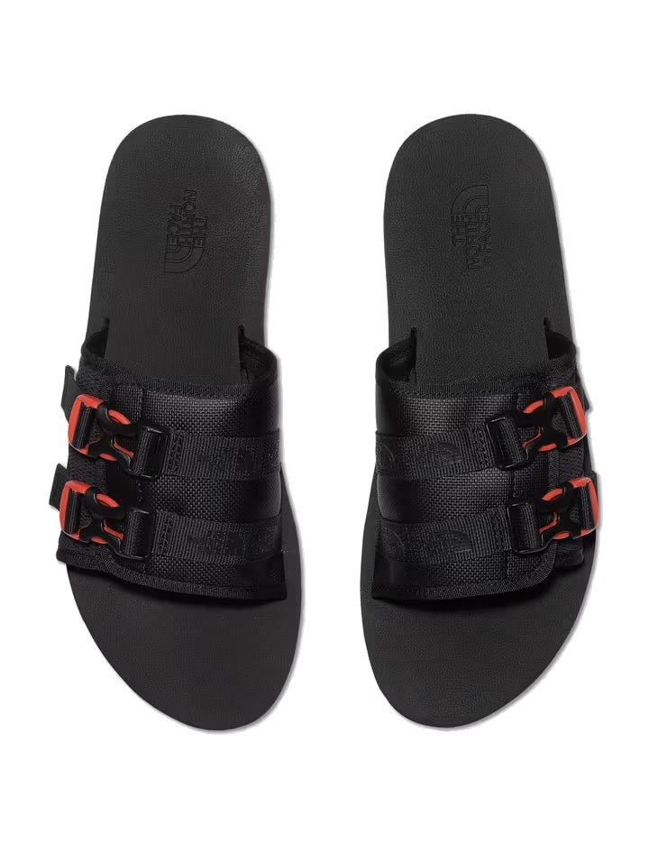 (WMNS) THE NORTH FACE Trekking Base Camp Strap Slides 'Black Red' 819W-IH7 - 3