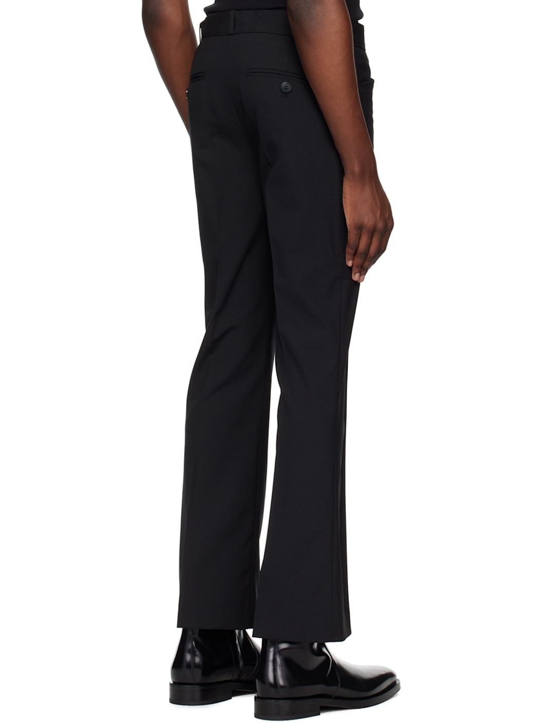 Black Flare Trousers - 3