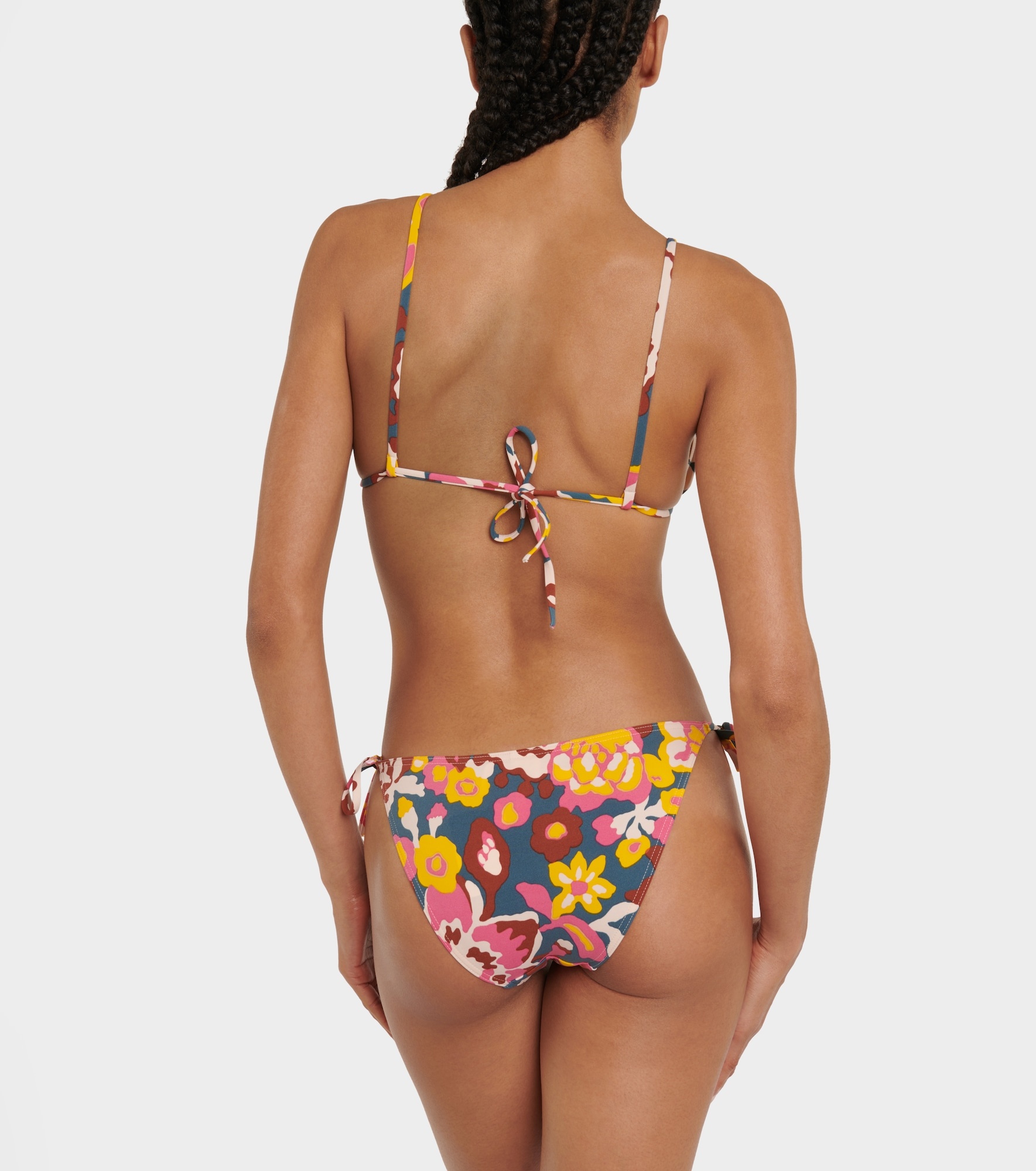 Kiwi printed triangle bikini top - 3