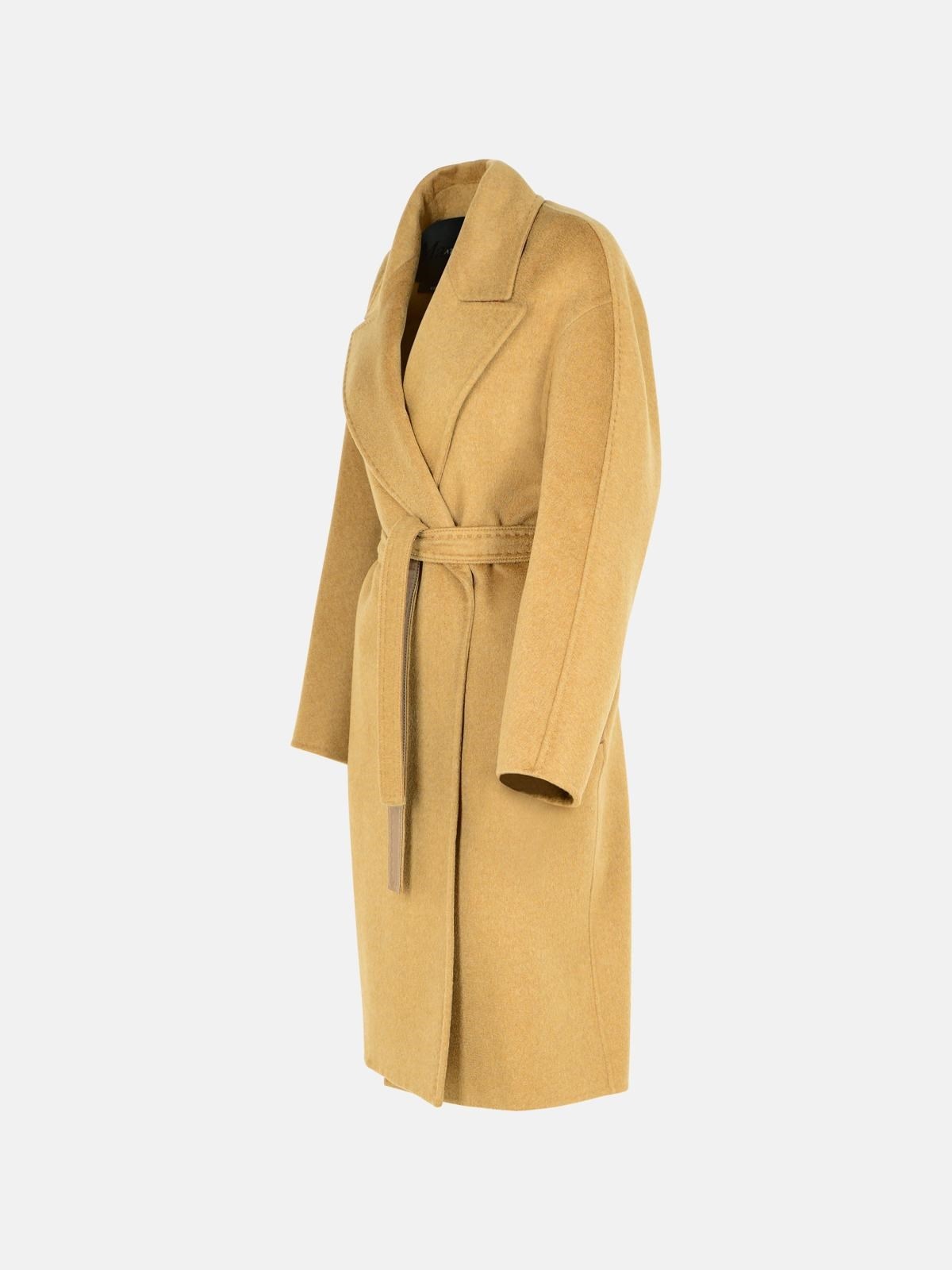 'VALLE' GREEN CASHMERE COAT - 2