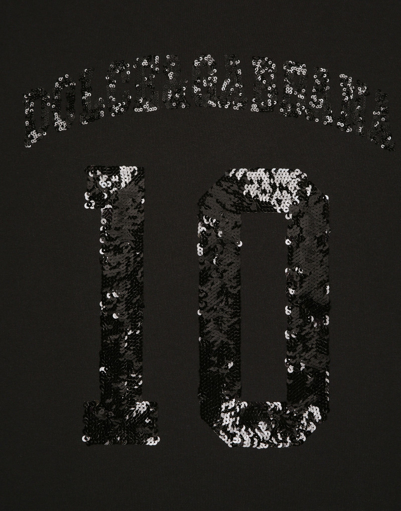 Short-sleeved T-shirt with sequin embellishment 6