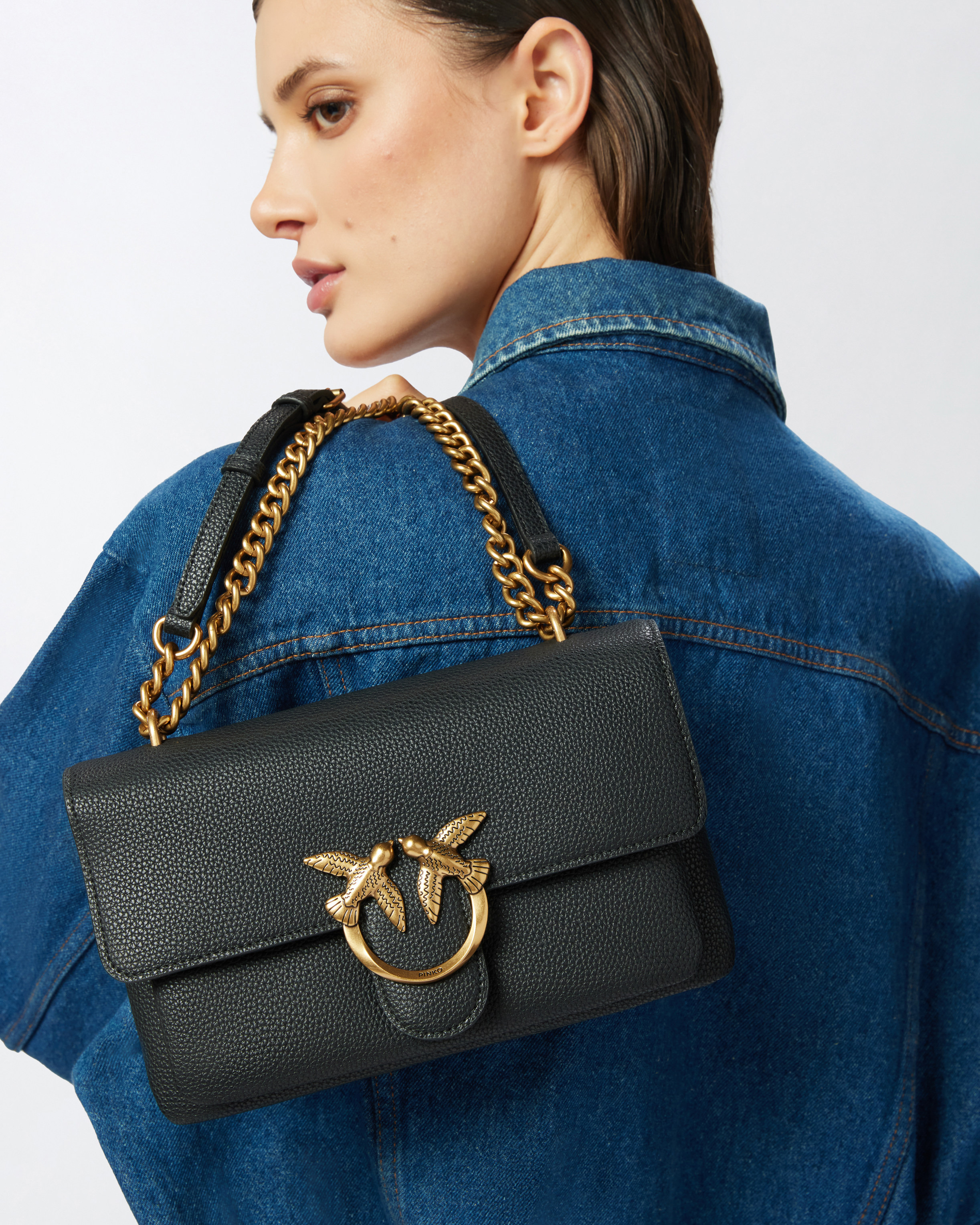 SMALL CROSSBODY LOVE BAG IN SOFT LEATHER - 5