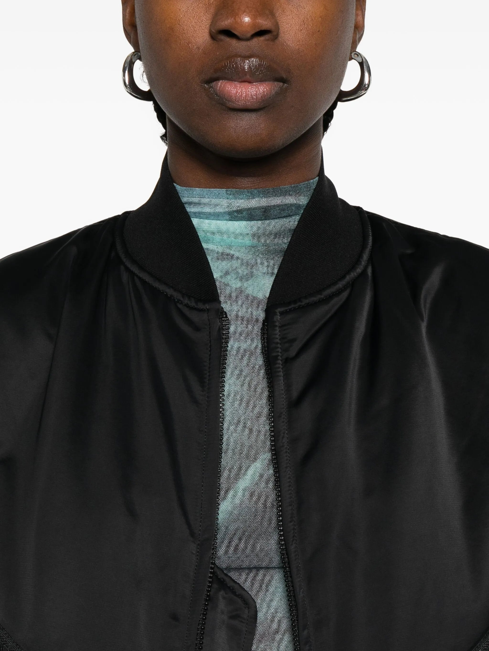 Y-3 Zip-fastening Pocketed Bomber Jacket - 4