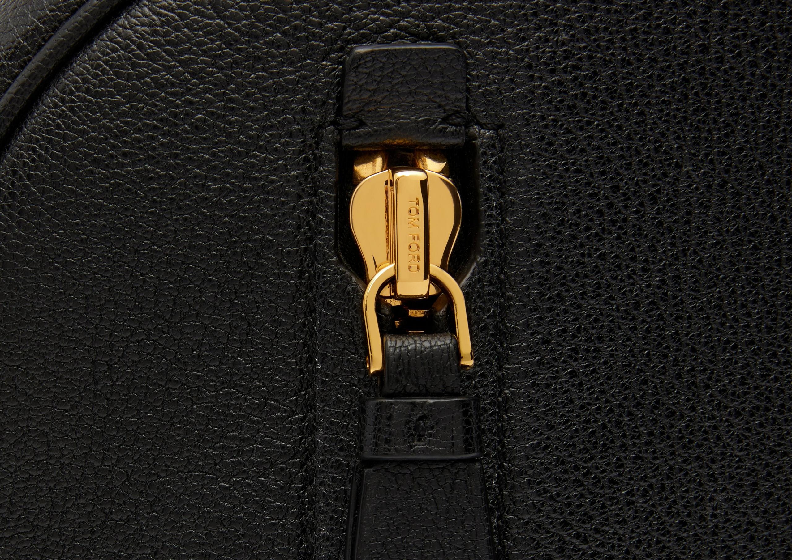 GRAIN LEATHER BUCKLEY BOWLING BAG - 5