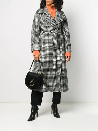 Missoni houndstooth check belted coat outlook