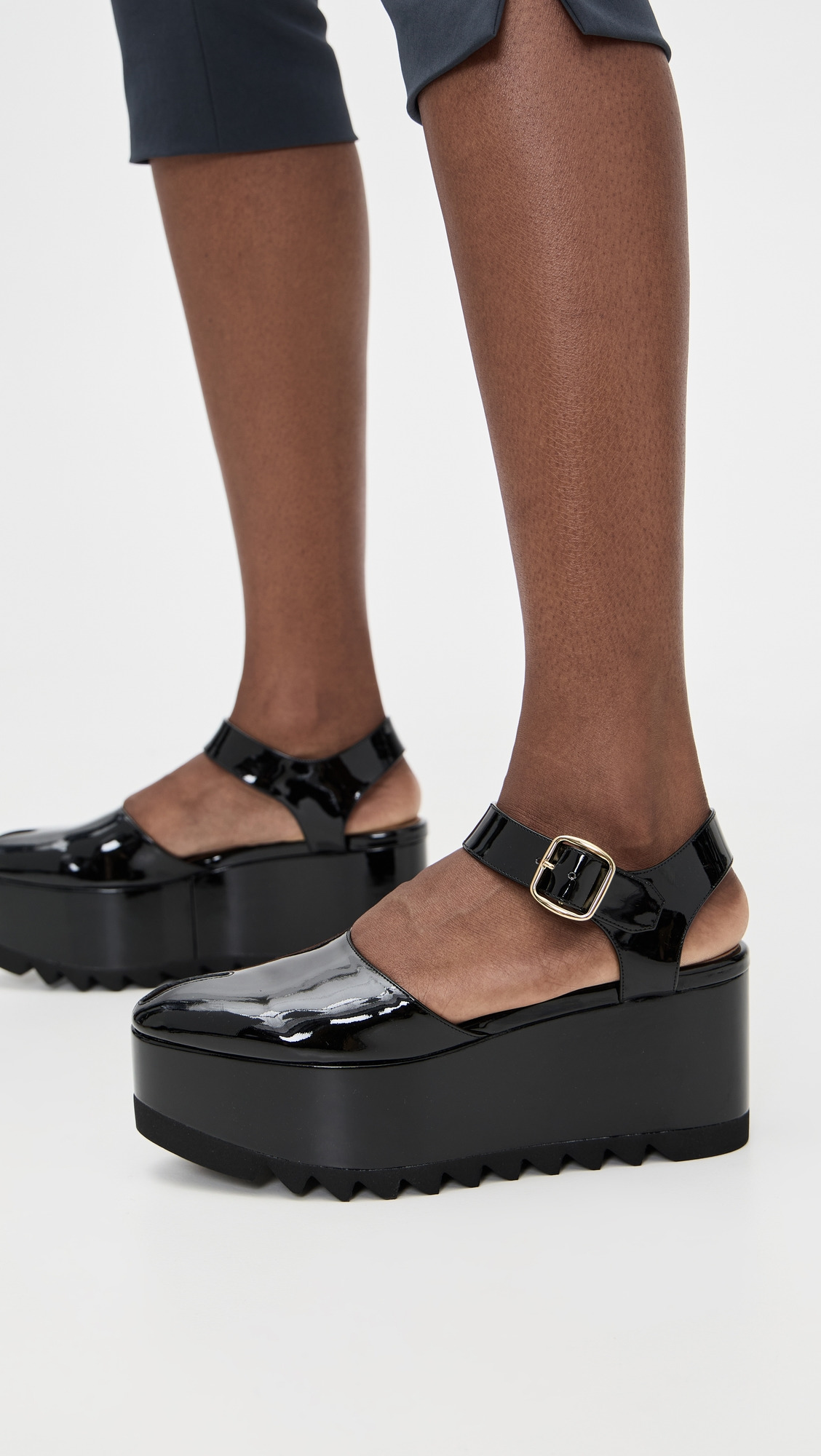 Elyse Patent Alter Mat Platform Sandals - 2