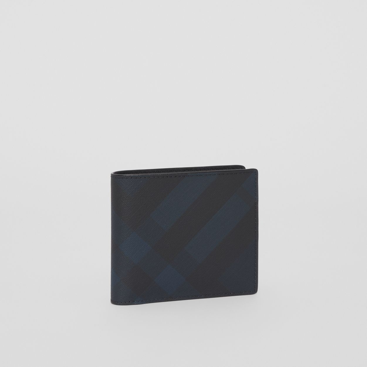 London Check and Leather International Bifold Wallet - 4