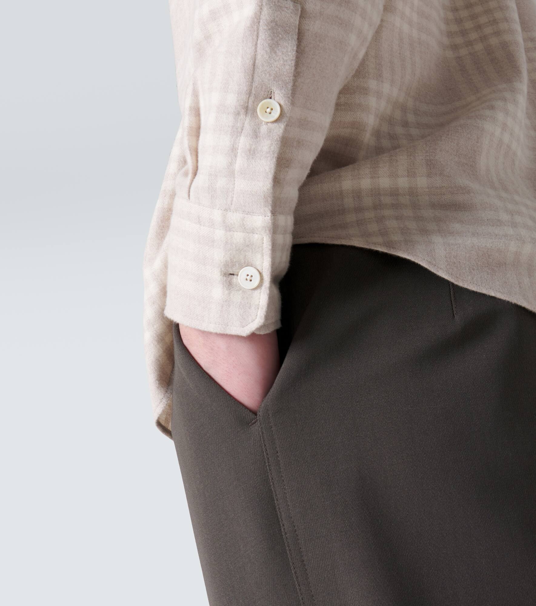 Checked cotton flannel shirt - 6