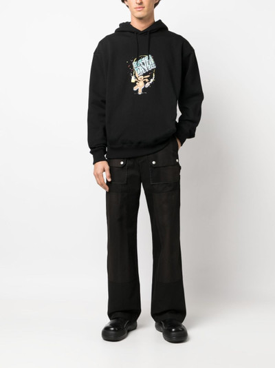 Martine Rose Better Days-print cotton hoodie outlook
