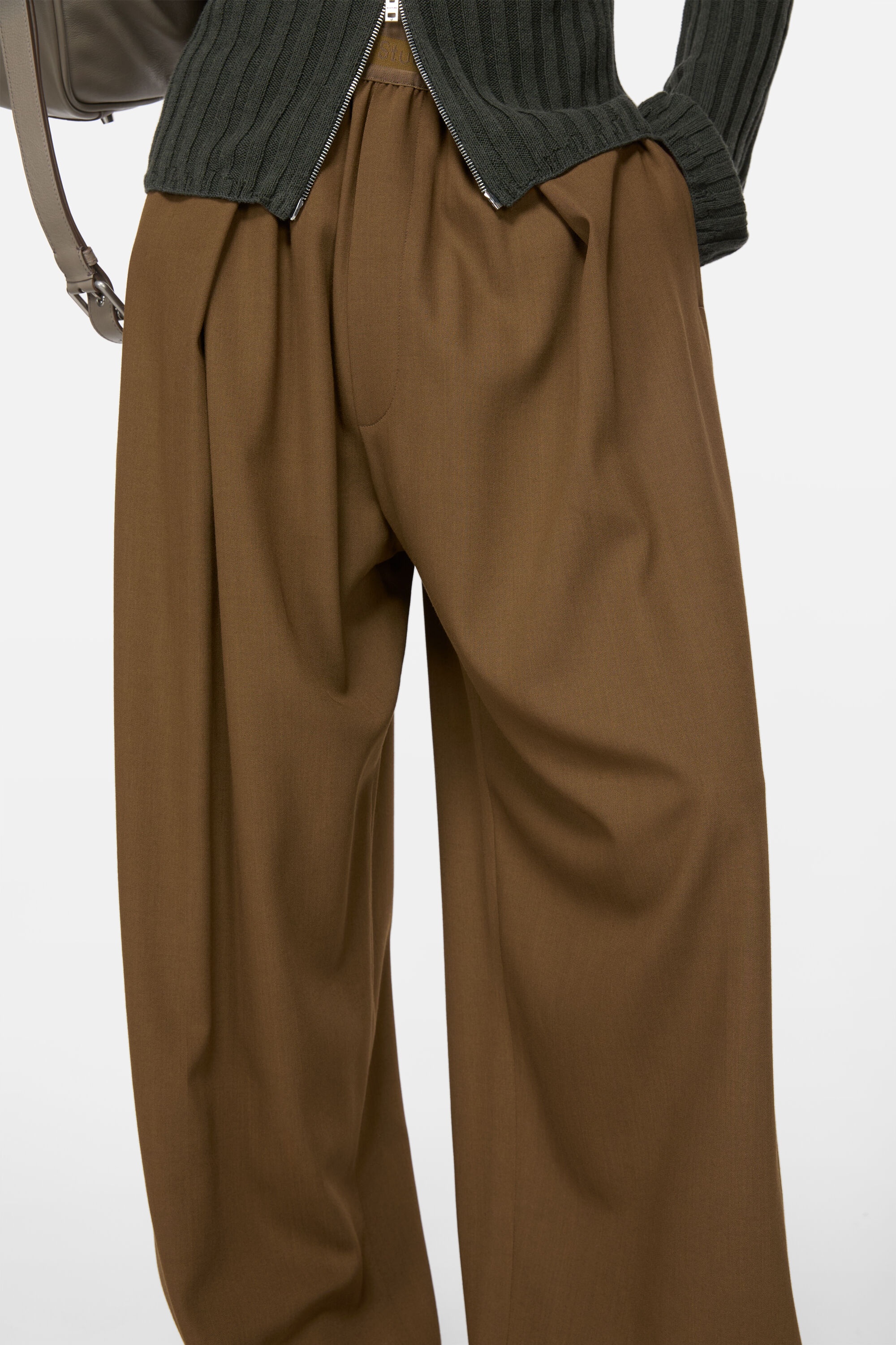 Wool trousers - Brown - 4