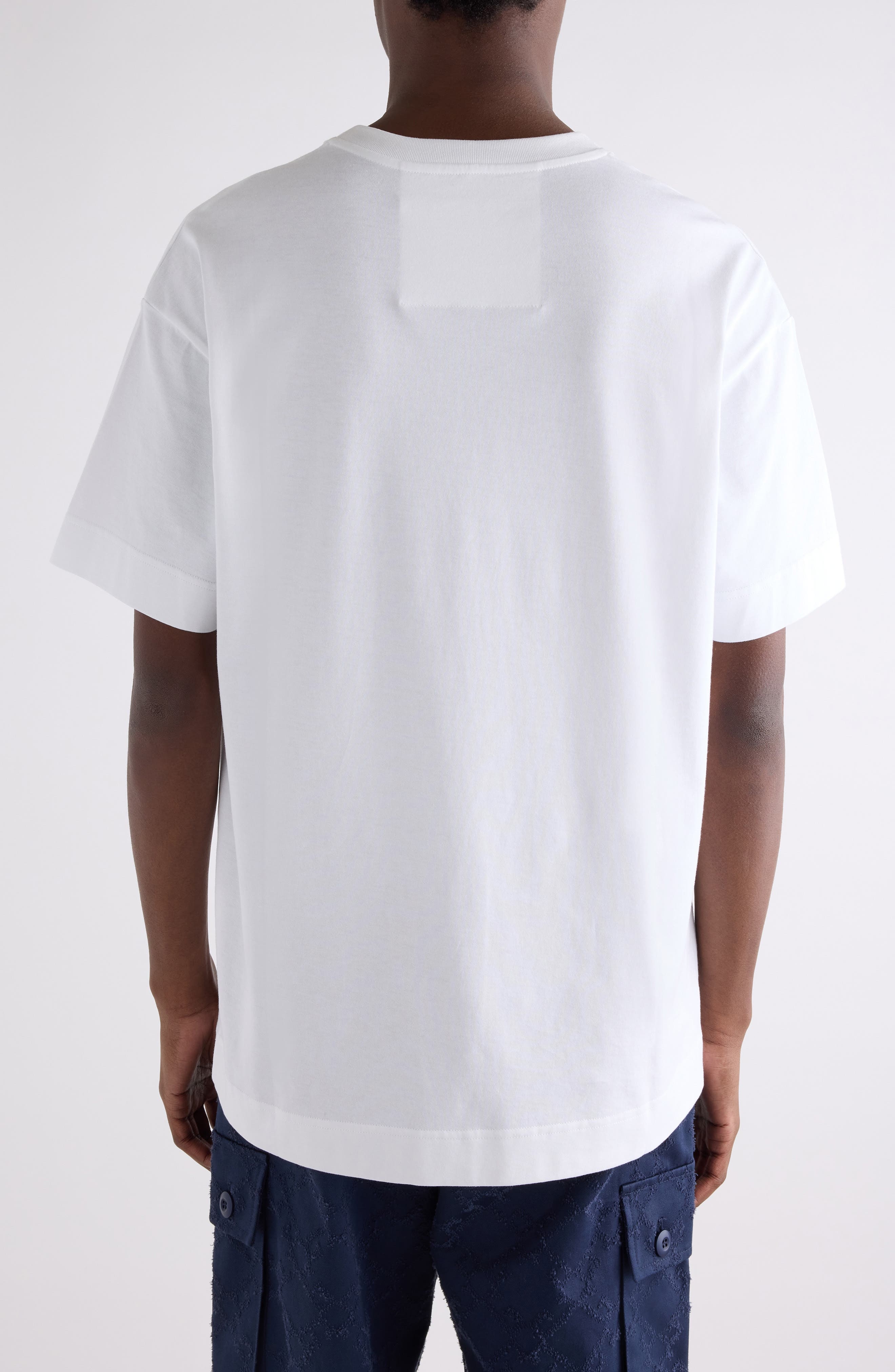 Givenchy Regular Fit 4G Lace Cutout T-Shirt in White at Nordstrom - 3