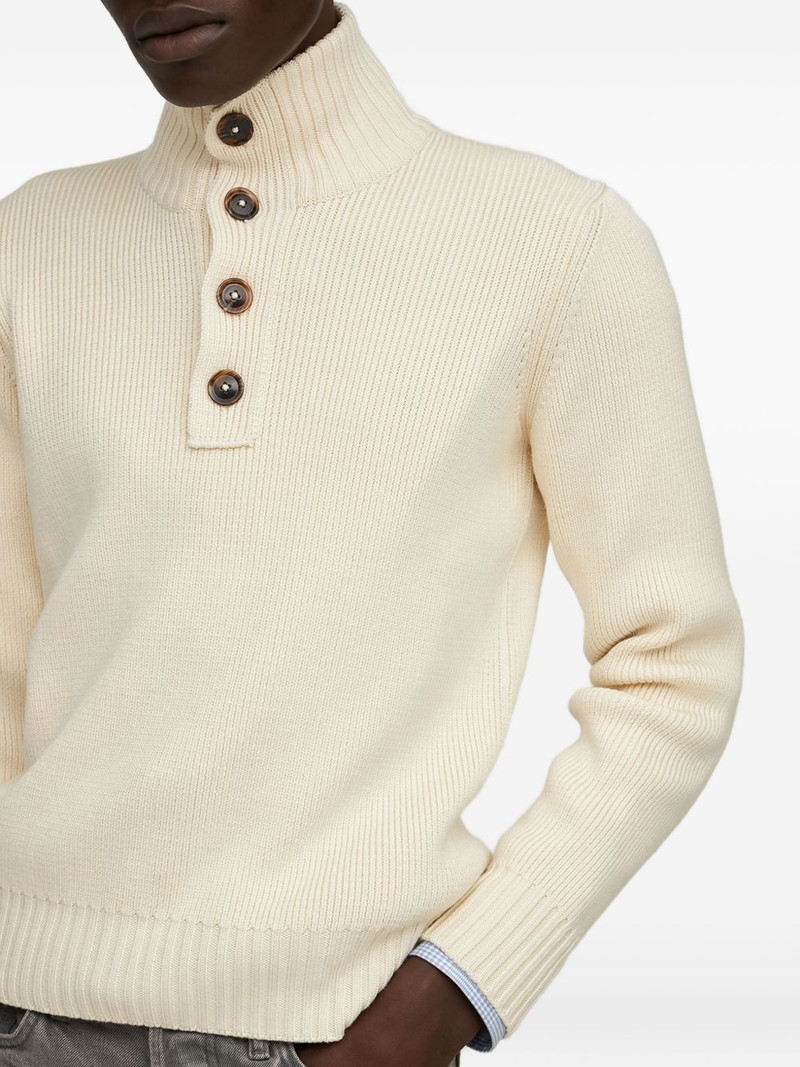 TOM FORD button high-neck sweater outlook