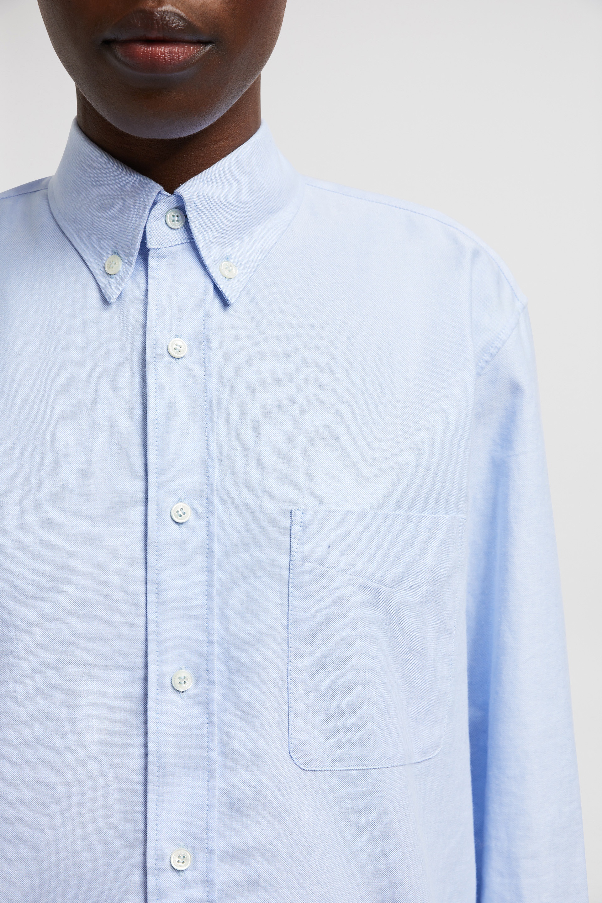 Long Sleeve Oxford Cotton Shirt - 6