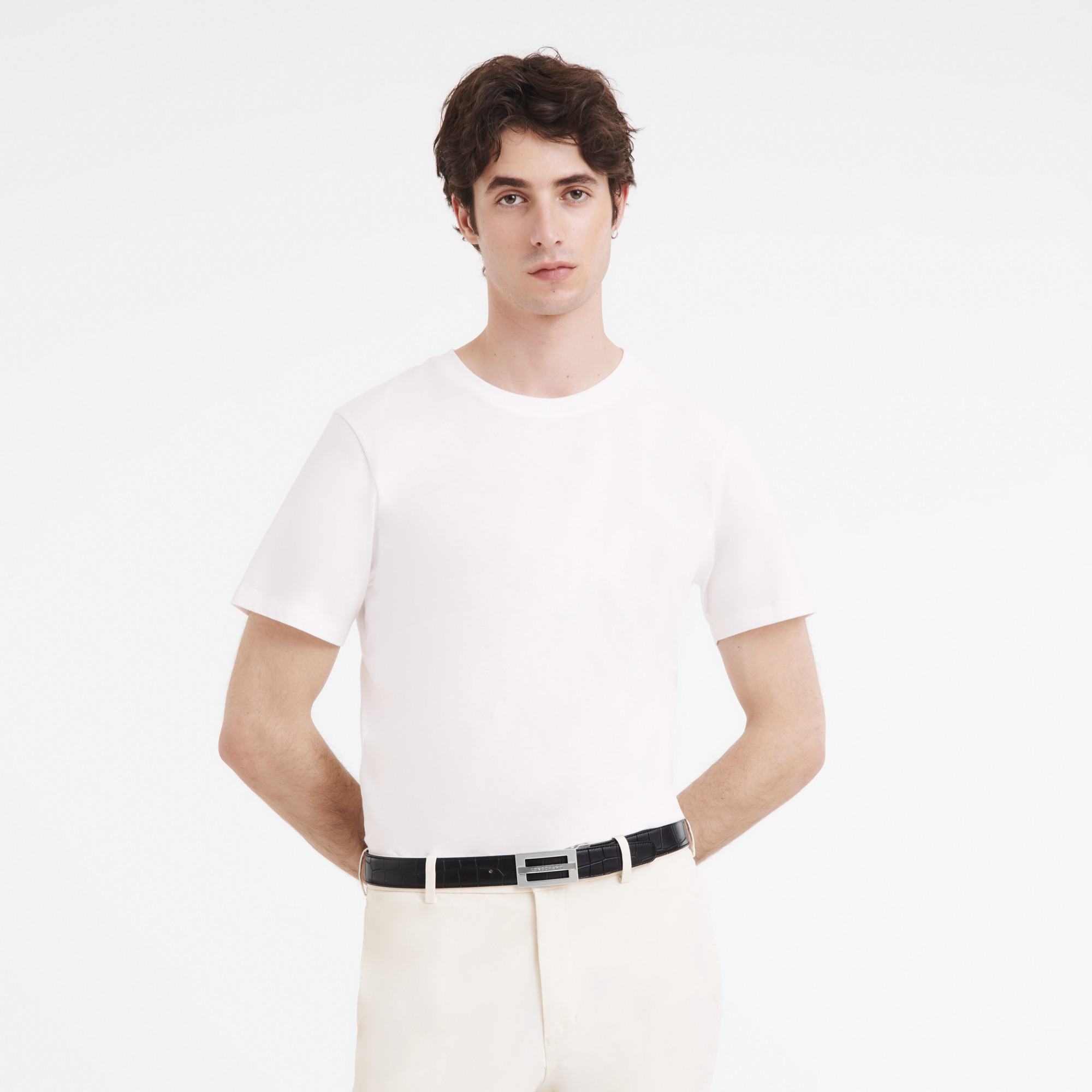 Delta Box Men's belt set Black - Leather - 2