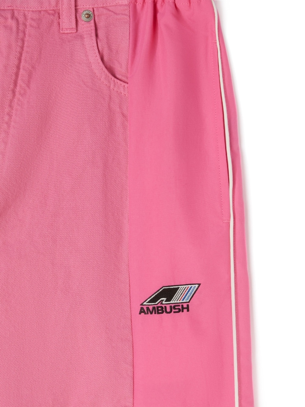 wide-leg panelled trousers - 3