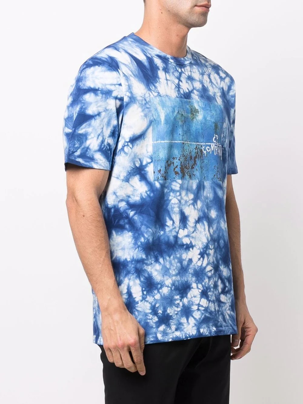 tie dye-print short-sleeved T-shirt - 3