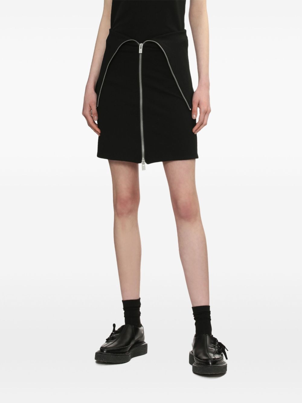 folded-edge mini skirt - 3