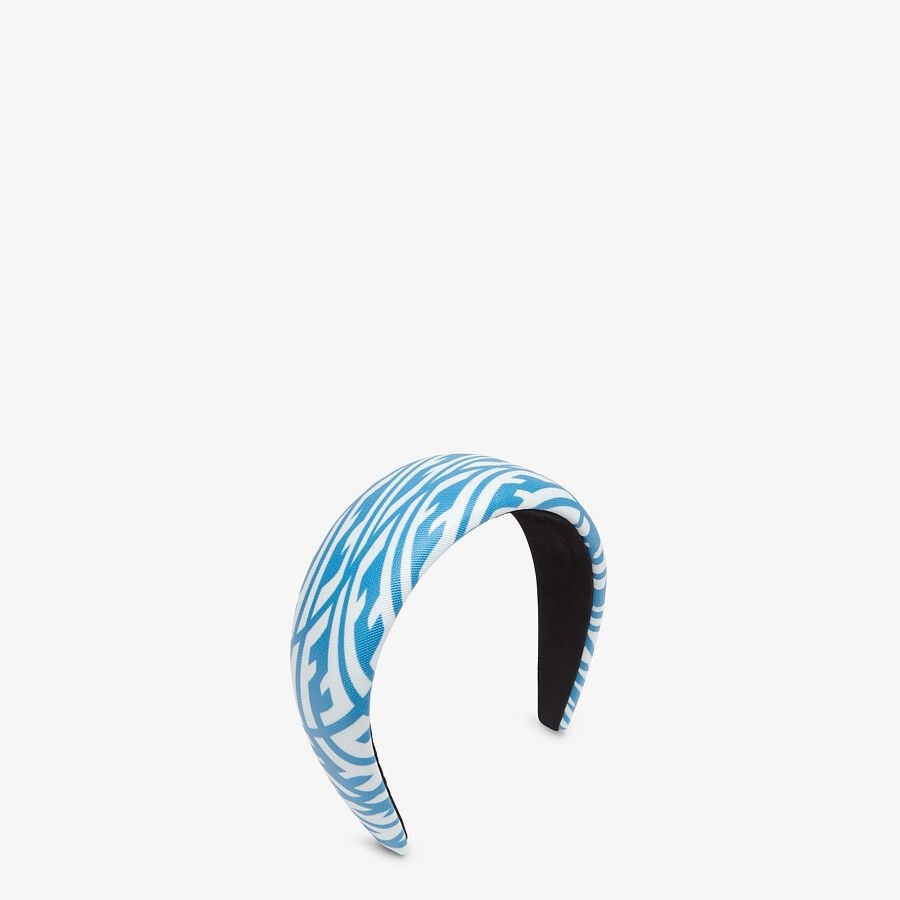 Light blue canvas hairband - 1