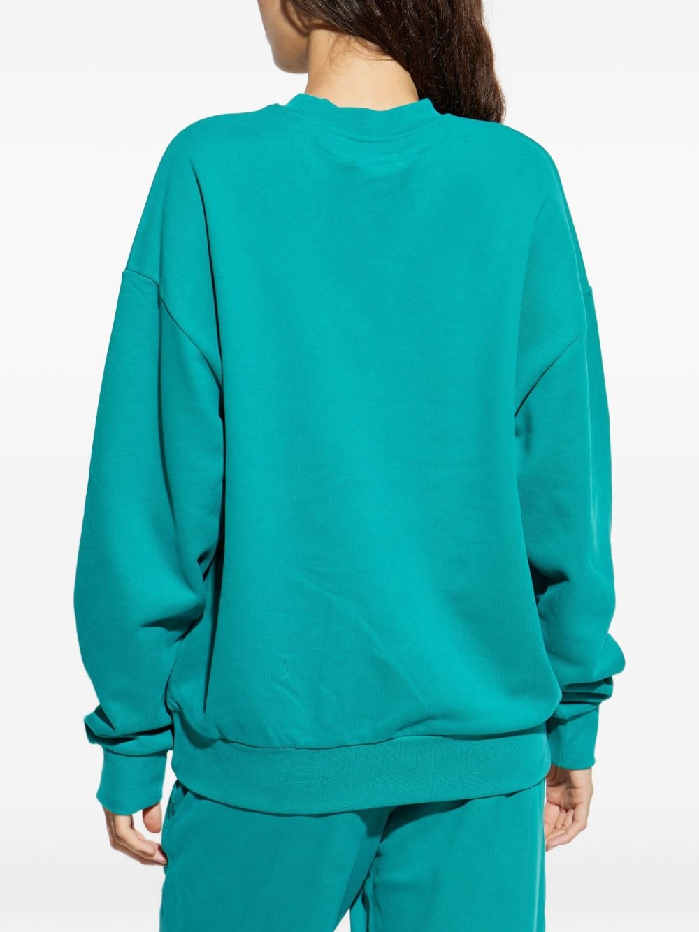 crew-neck organic cotton sweatshirt - 5