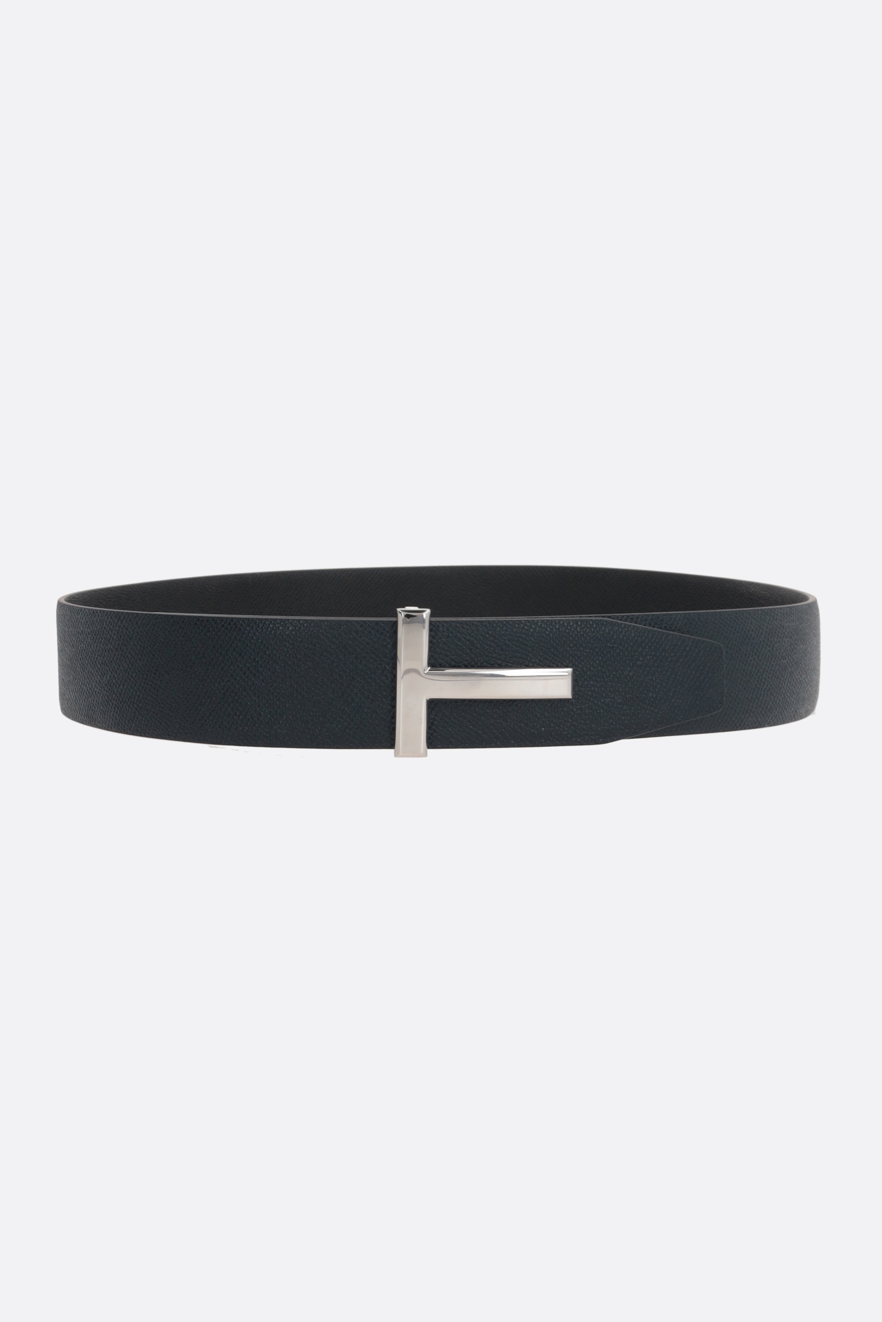 TOM FORD T ICON GRAINY LEATHER REVERSIBLE BELT | tizianafausti | REVERSIBLE