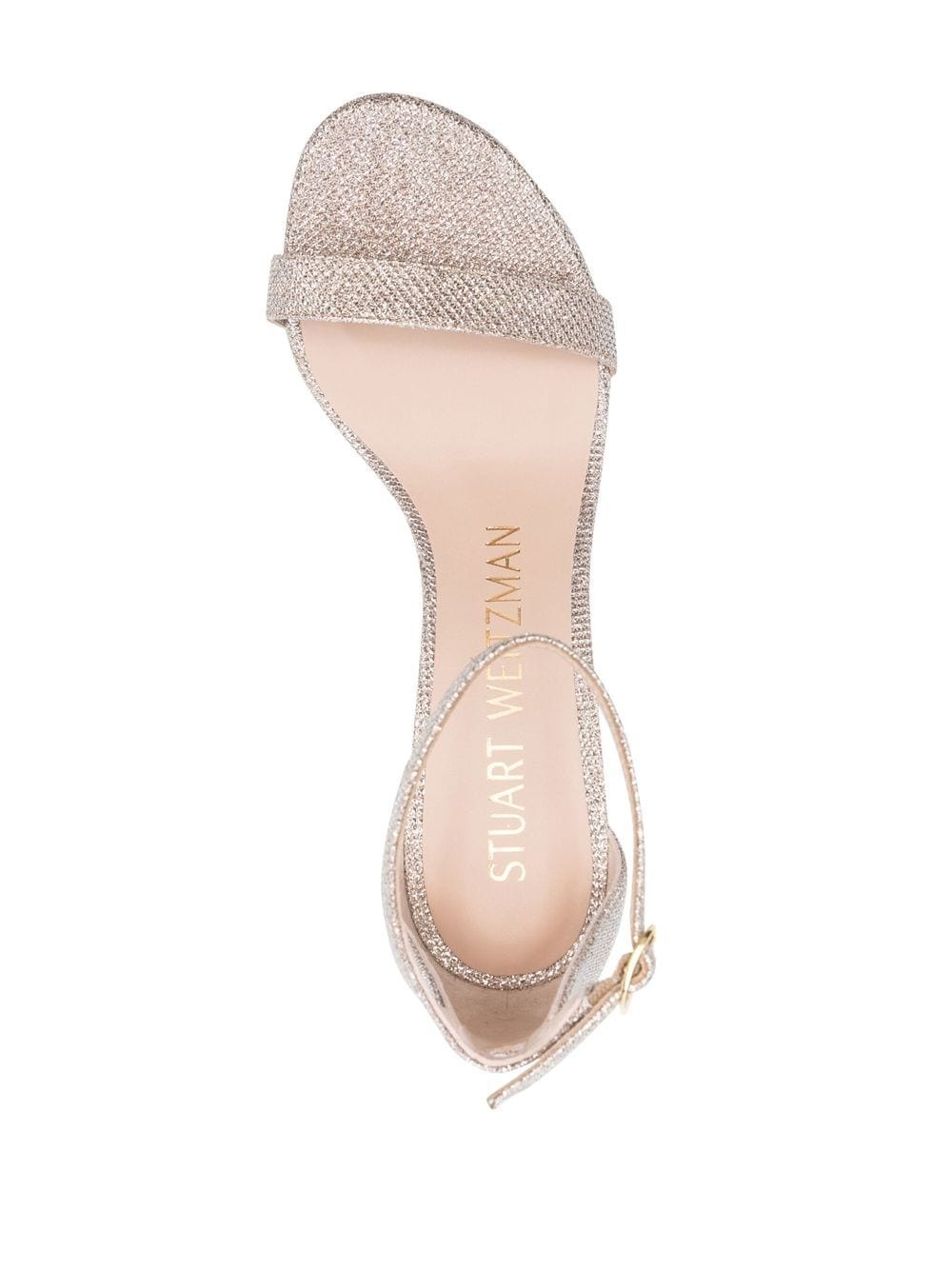 Nearlynude 70mm glitter sandals - 4