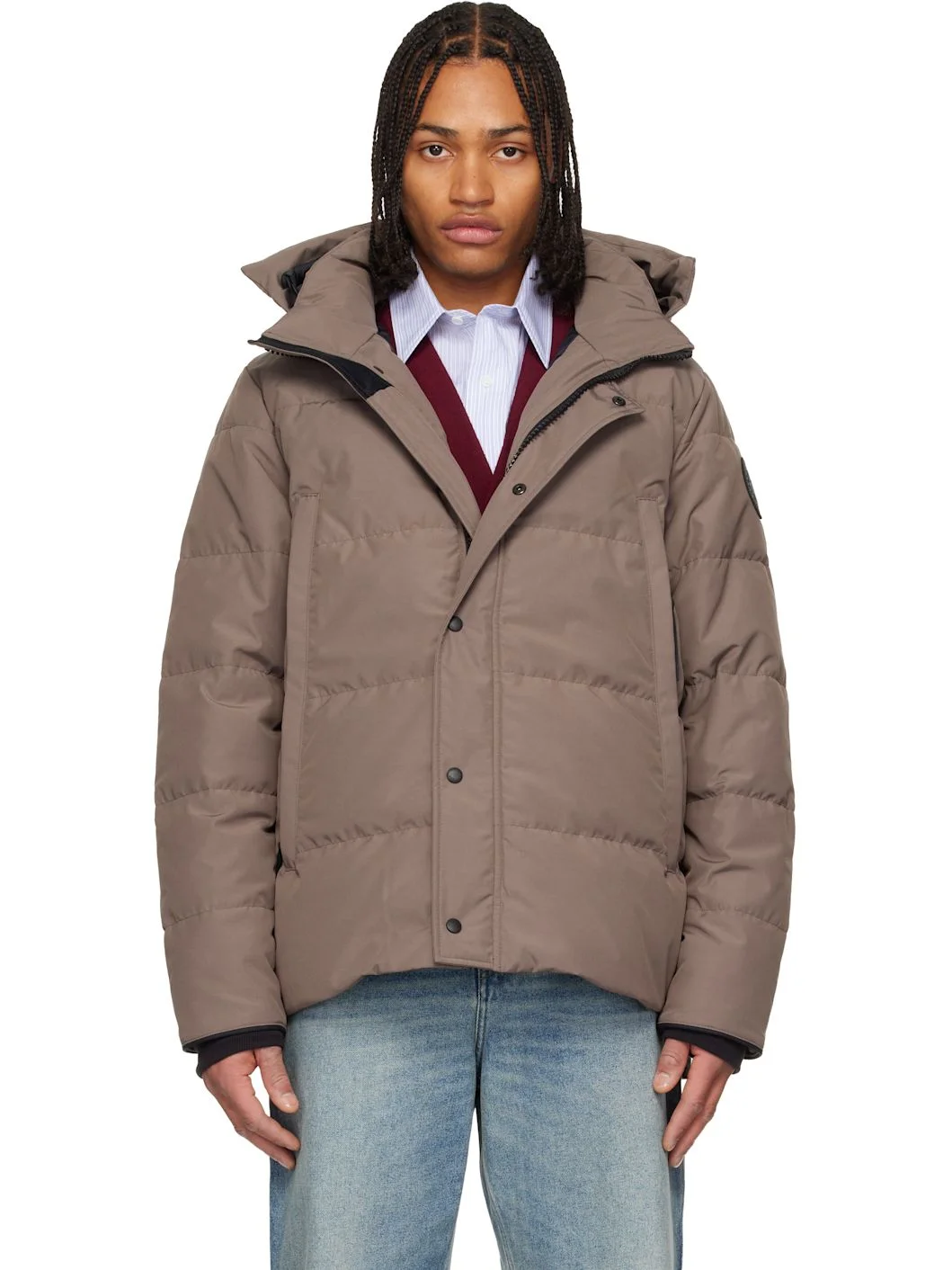 Taupe 'Black Label' Wyndham Down Jacket - 1