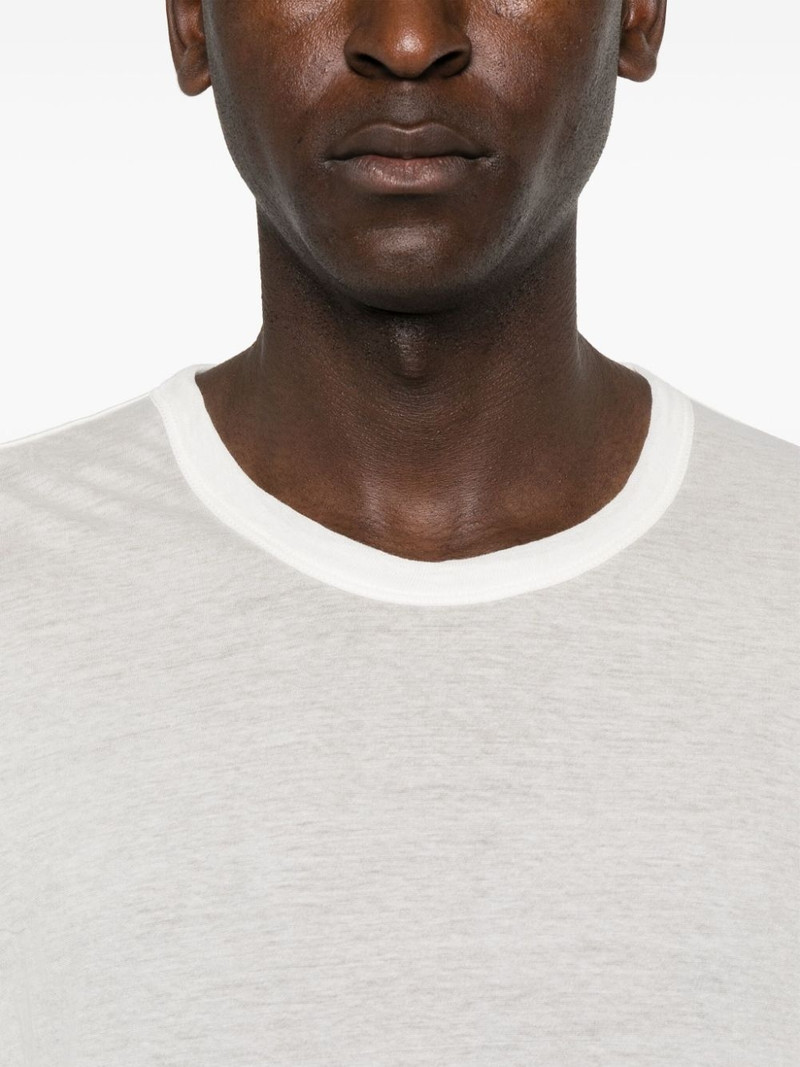 sheer cotton long-sleeved T-shirt 5