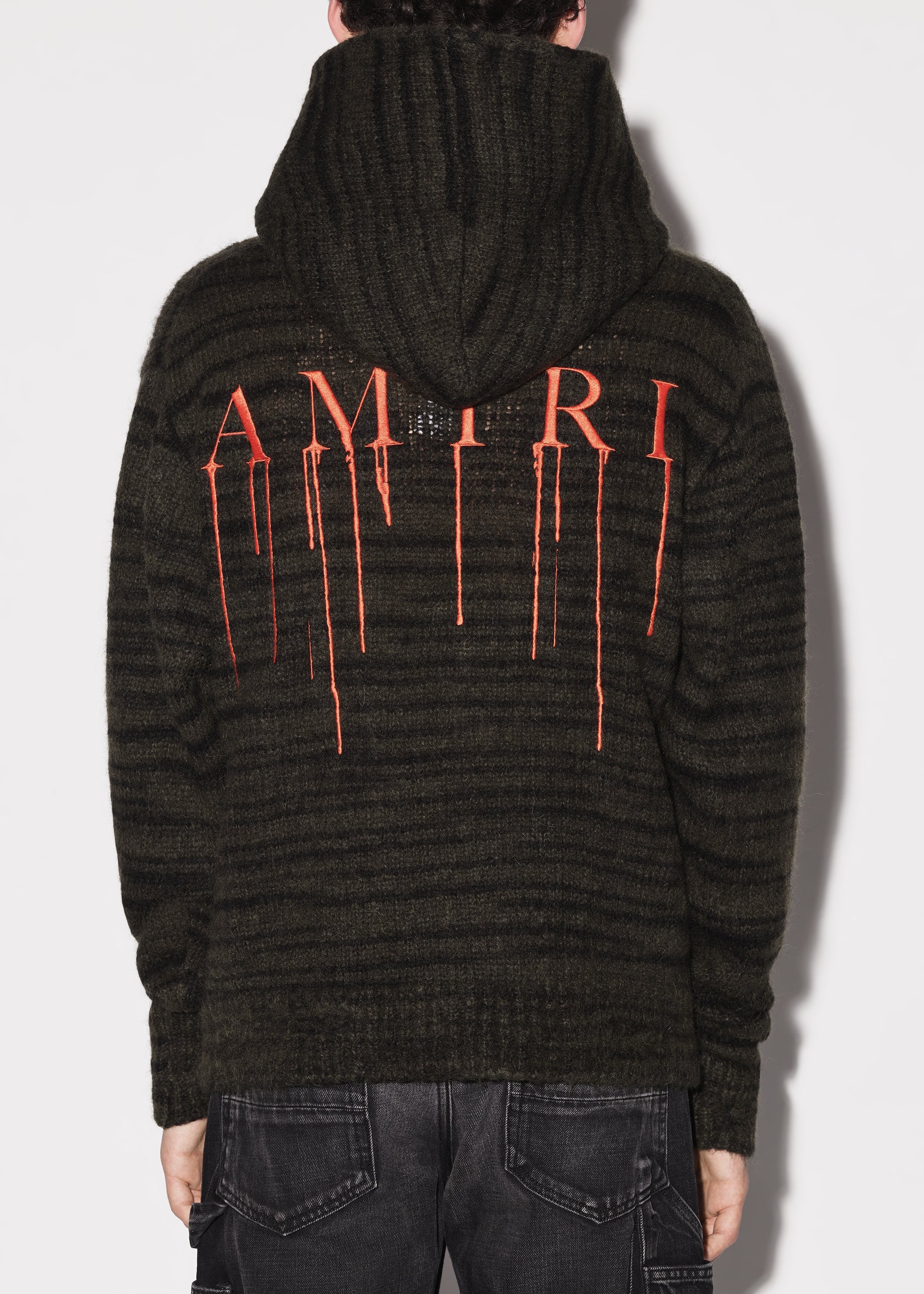 SPACE DYE HOODIE WITH PAINT DRIP M.A. LOGO - 7