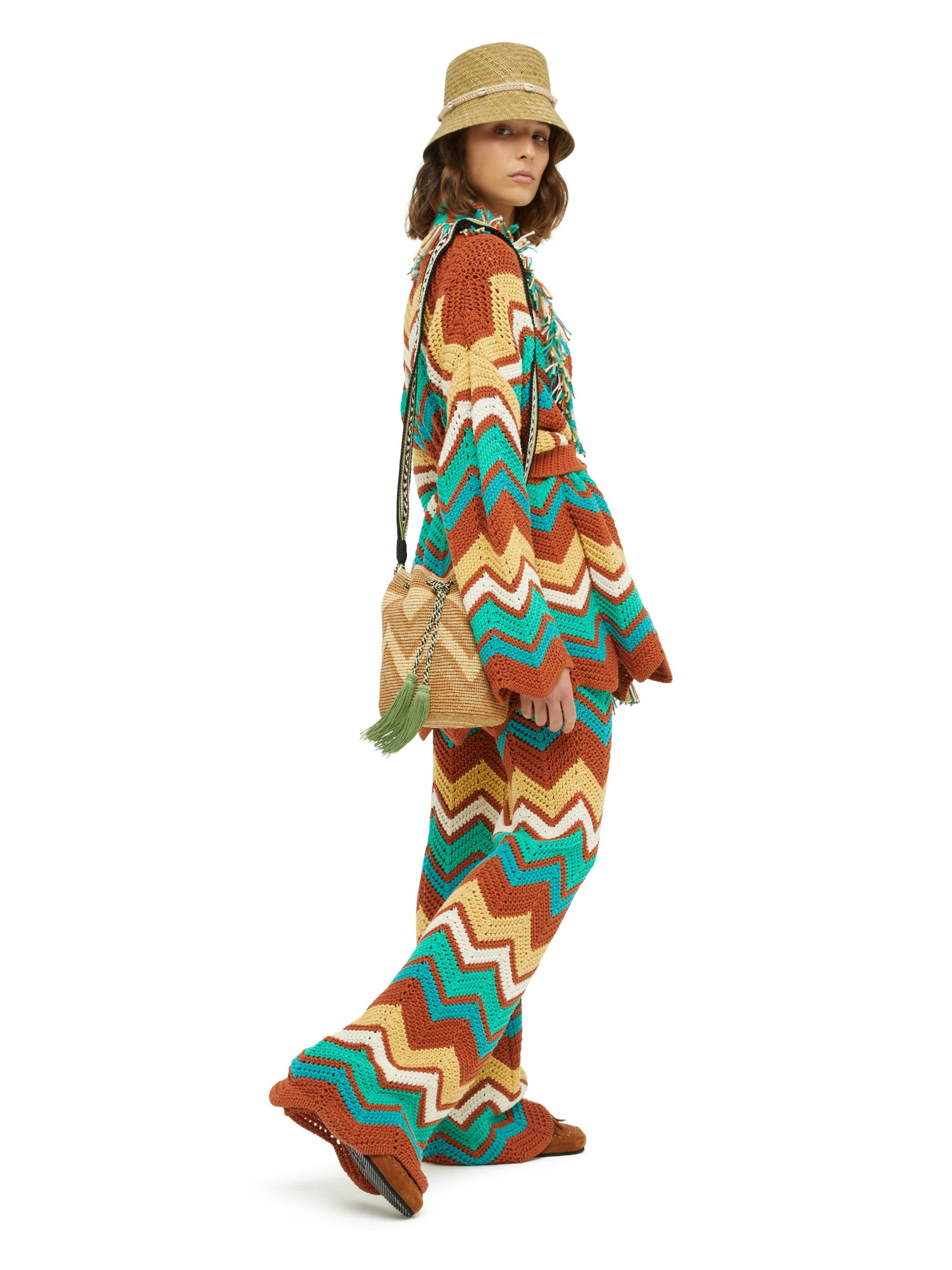 Kaleidoscopic Chevrn Cardigan - 2