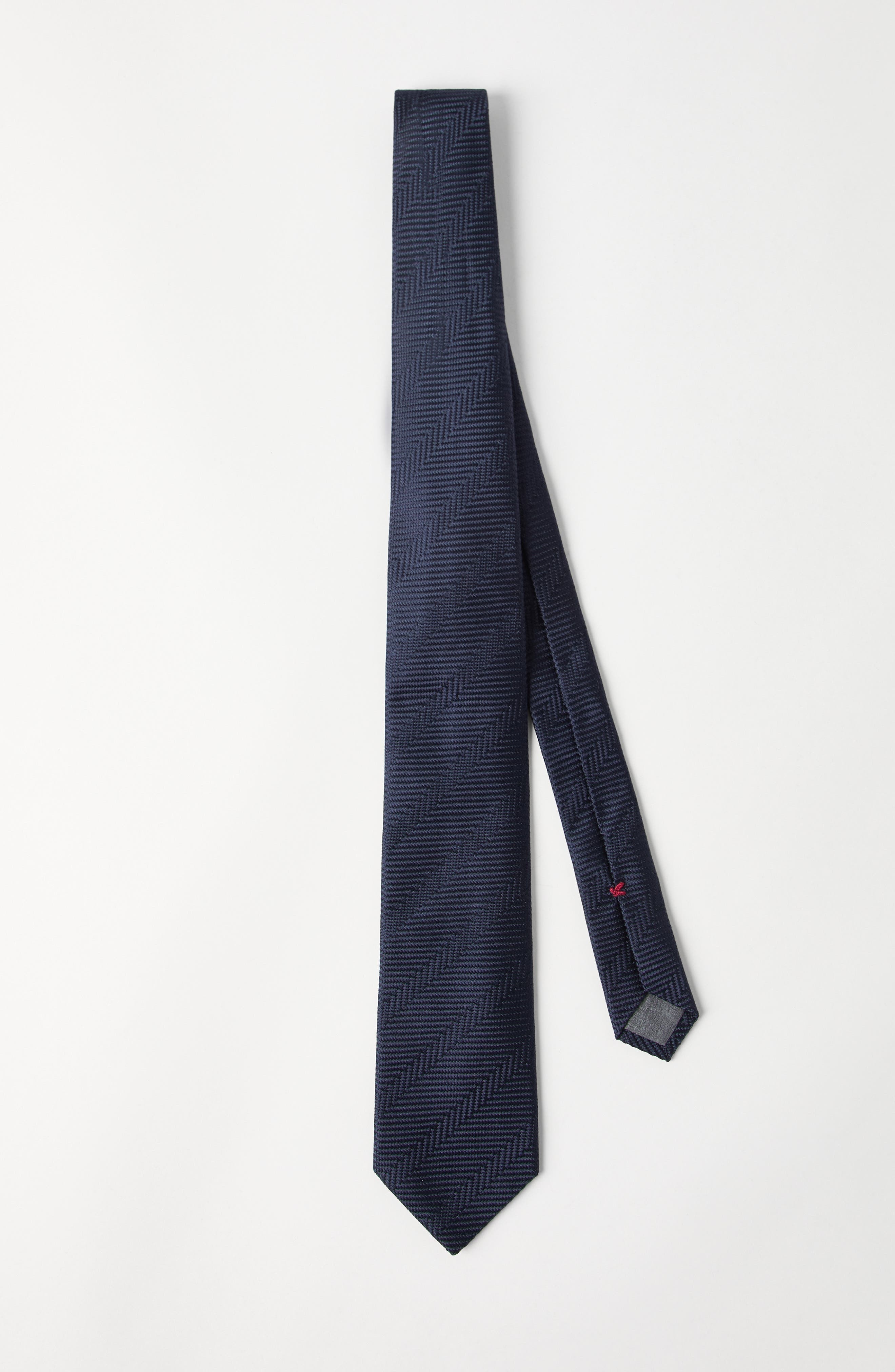 Brunello Cucinelli Herringbone necktie in Navy Blue at Nordstrom - 2