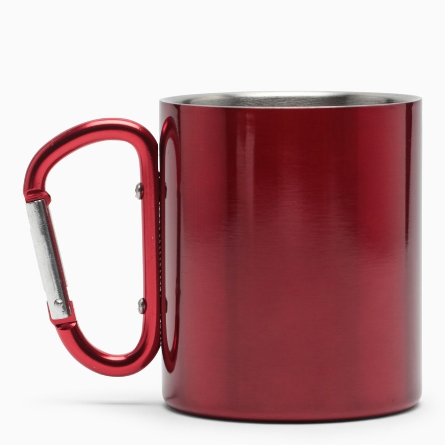 Red steel cup with logo - 2