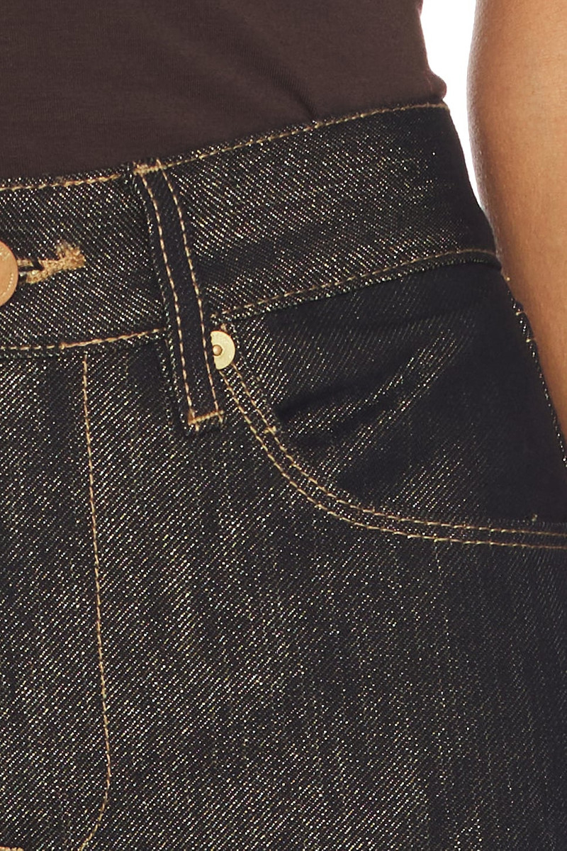 Cuffed Wide Leg Jeans 6