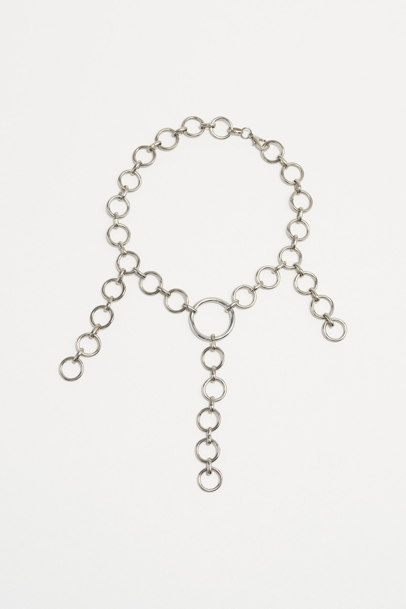 Ring Necklace Sassy Silver 1