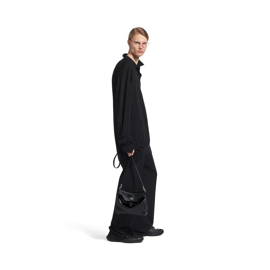 Men's Rodeo Small Messenger Bag in Black - 7