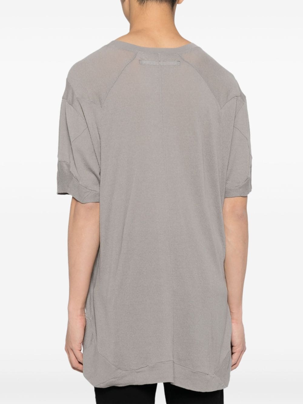panelled cotton shirt - 4