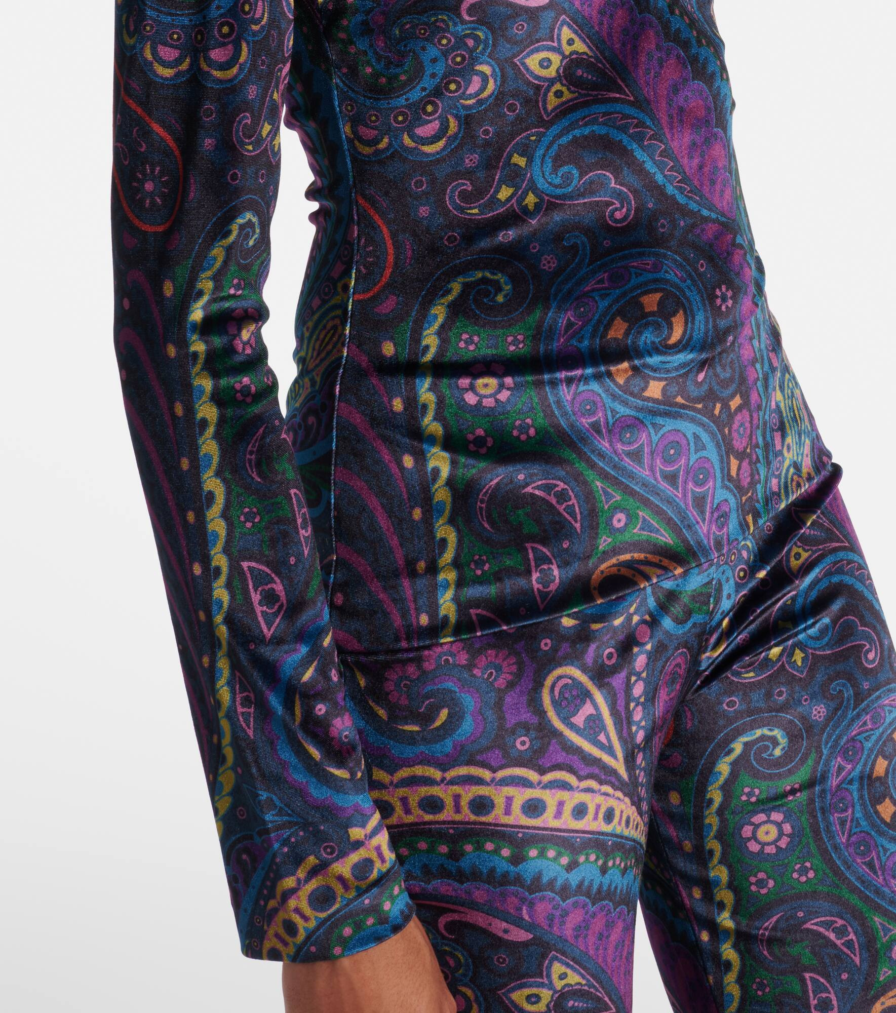 Paisley jersey top - 5