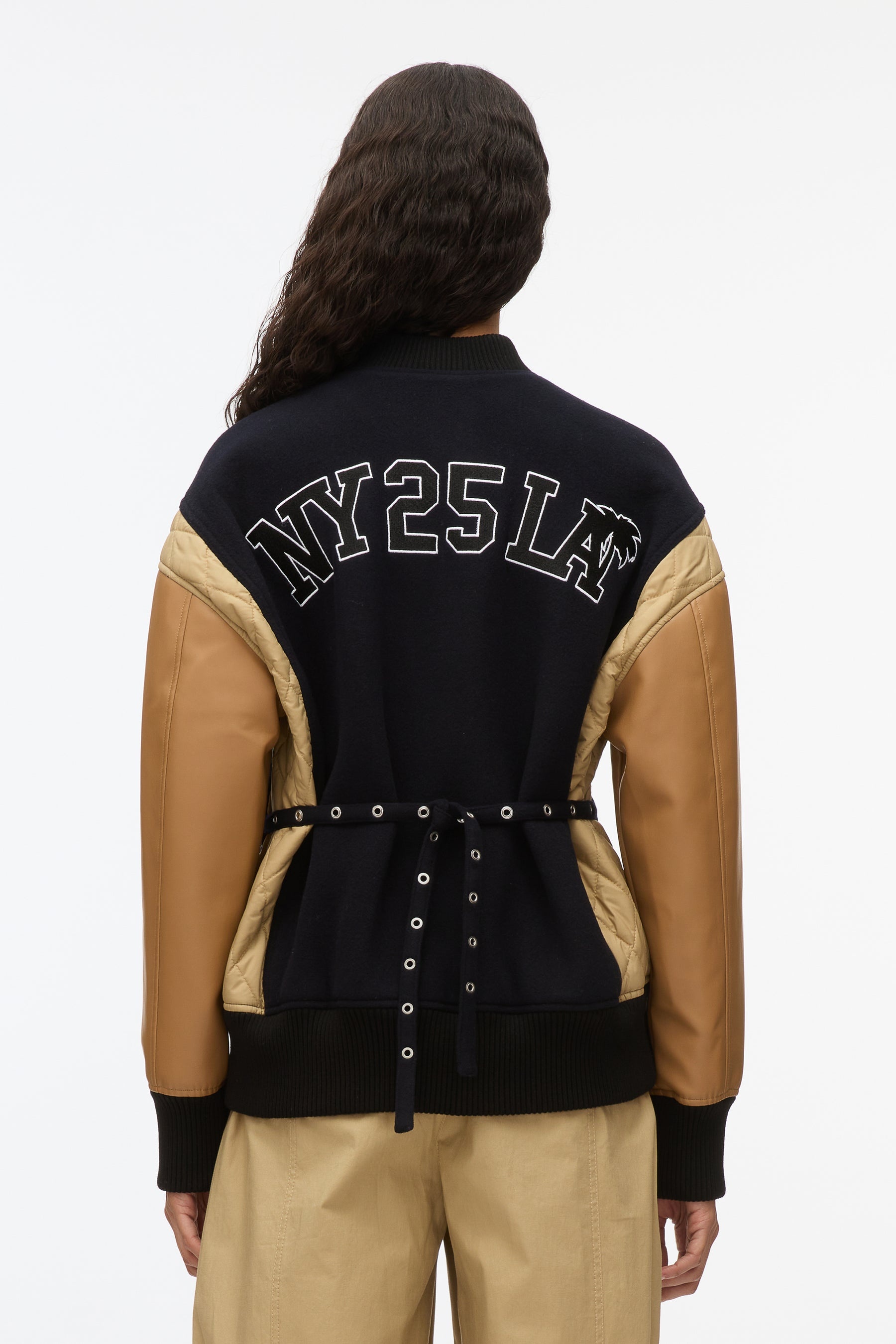 3.1 x Shopbop Boxy Varsity Jacket W Ties - 8
