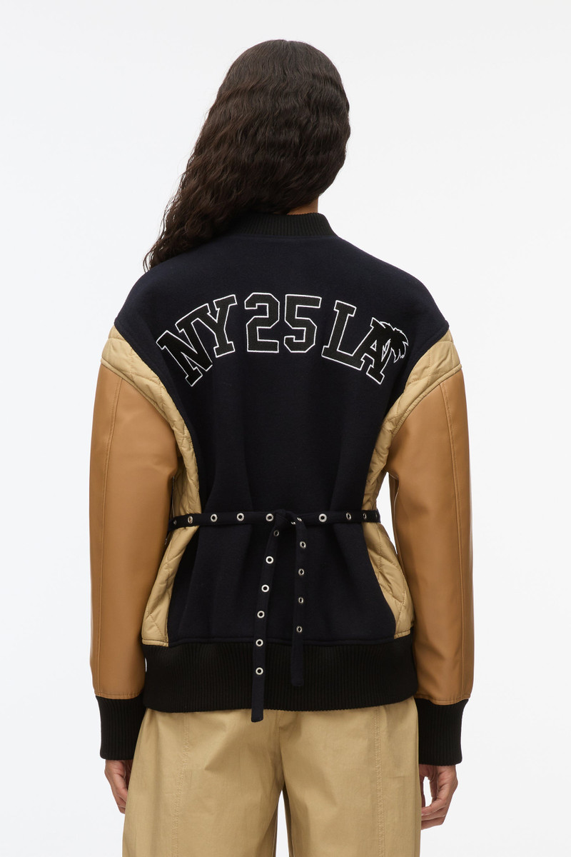 3.1 x Shopbop Boxy Varsity Jacket W Ties 8