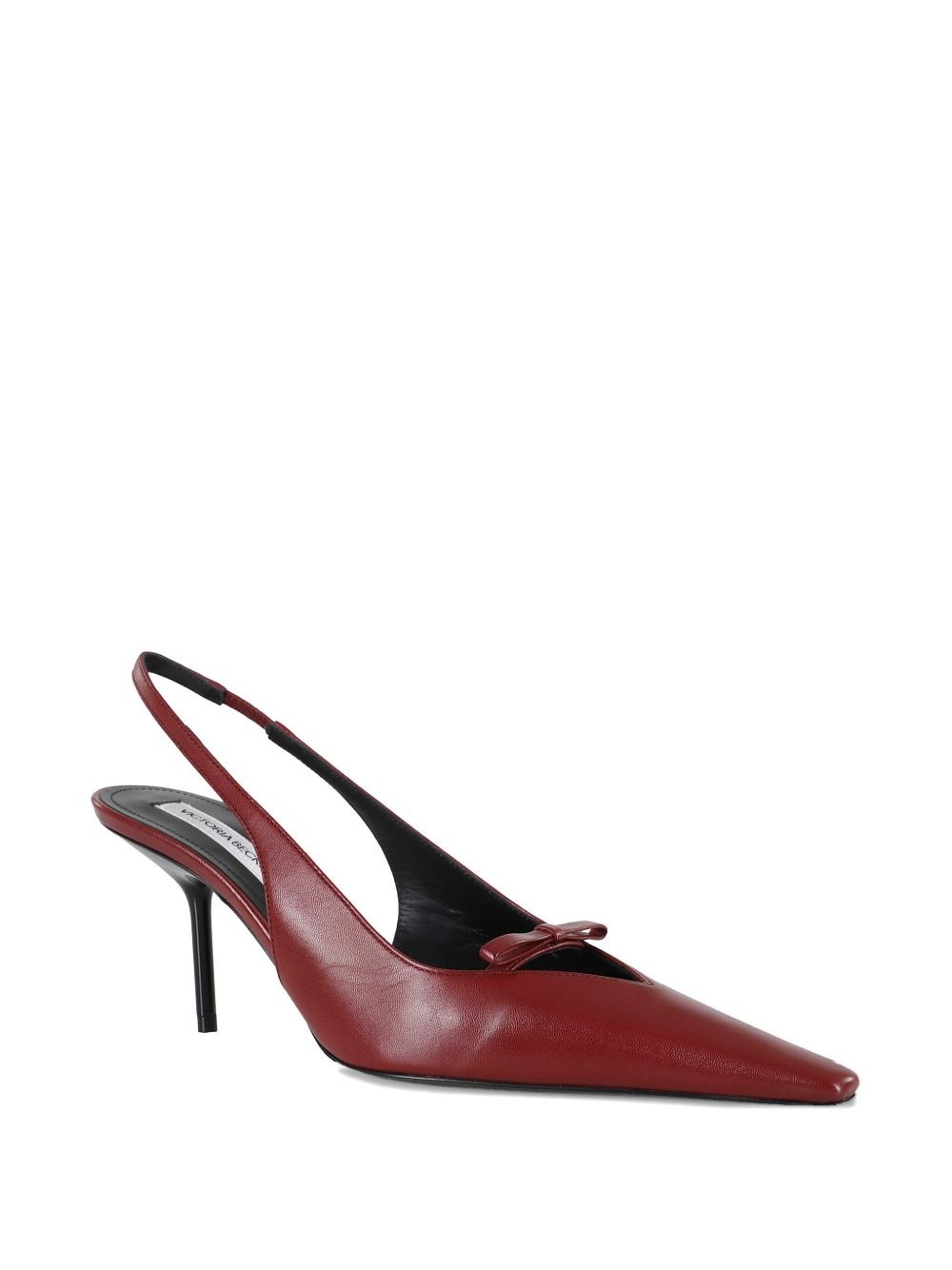 bow-detail slingback pumps - 2