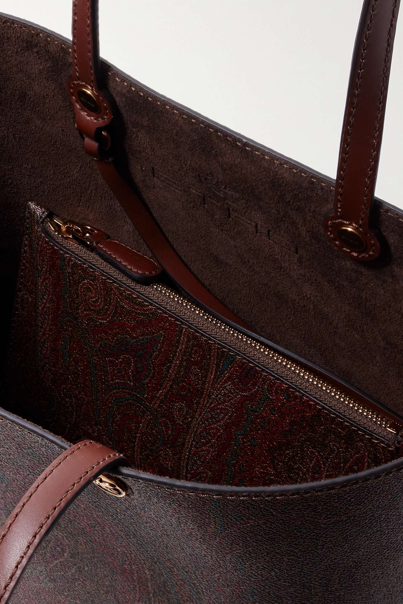 Paisley-print coated-canvas tote - 5