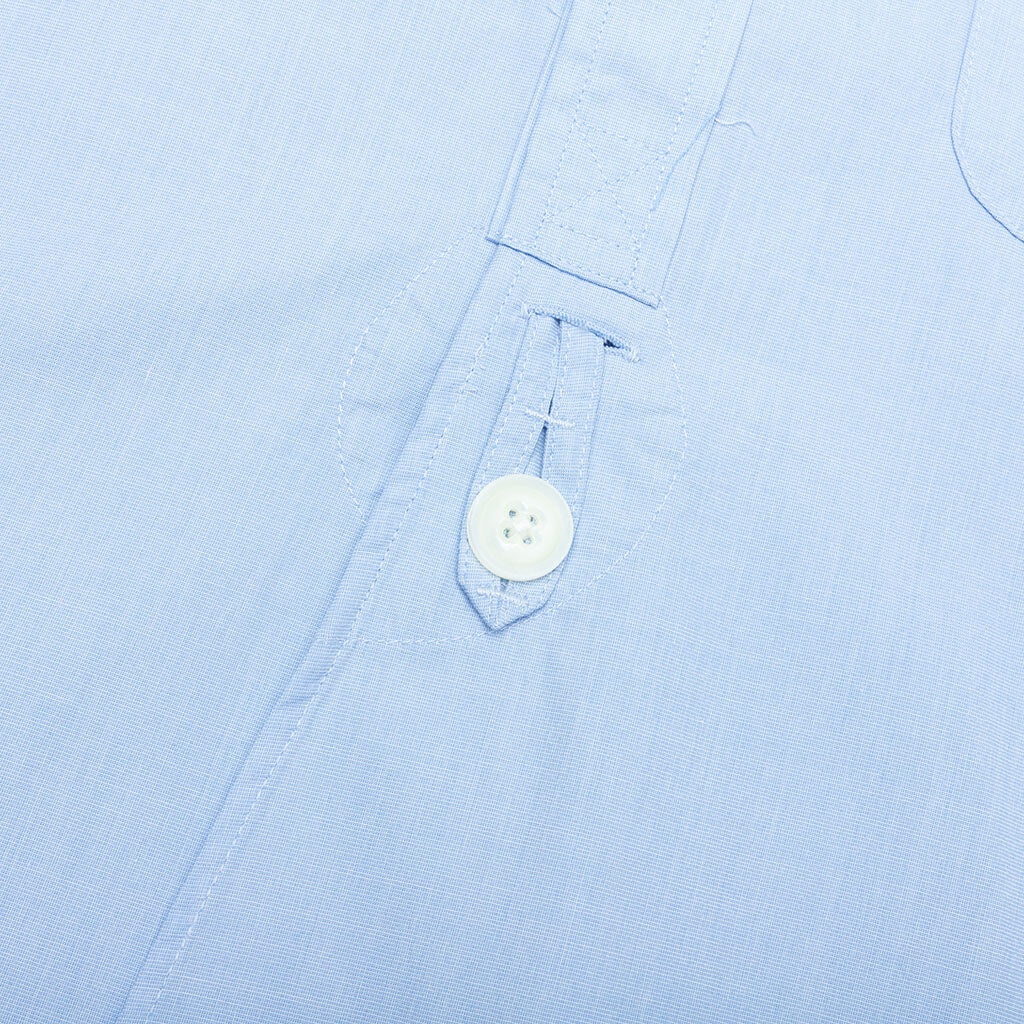 DOUBLE REGULAR COLLAR SHIRT - SAX BLUE - 5