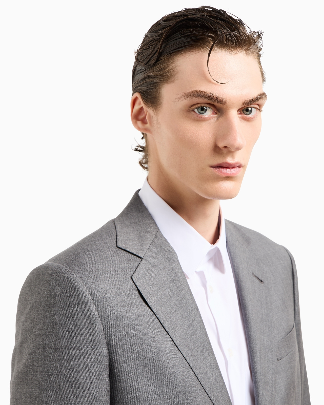 Soho Line single-breasted suit in wool and cashmere - 5