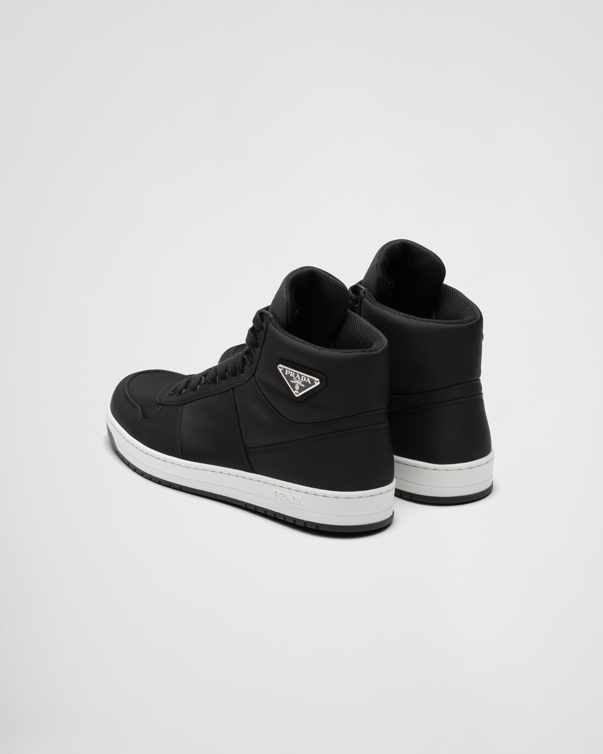 Re-Nylon gabardine high-top sneakers - 5
