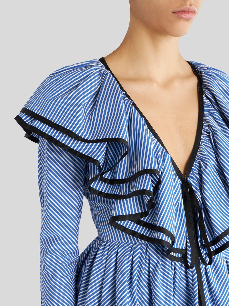 MINI STRIPED DRESS WITH RUFFLES 2